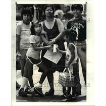 1984 Press Photo The rally protesting the US involvement in Nicaragua - cva76459