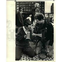 1985 Press Photo Pres Reagan alias David Lee & Gorbachev alias KLY discuss