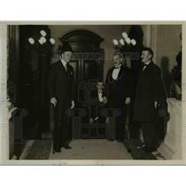 1931 Press Photo M von Hoesd, M Briand & M Laval Meet With Ministry of Interior