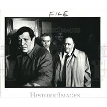 1988 Press Photo Labor Union of the teachers in Cleveland during negotiations