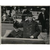1928 Press Photo Fire Chief Gene A. Wallace - cvp80489