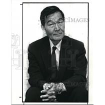 1988 Press Photo International Trade Expert from China Han Bo - cva16719