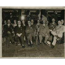 1933 Press Photo Canadian Officials Attend French-Canadian Program in Chicago