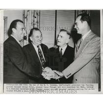 1950 Press Photo Executives of the New York Yankees shaking hands - nes51856