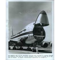 1974 Press Photo Air France's new 747-200 Freighter- swing-up node door up