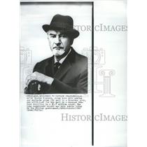 1966 Press Photo George Henry Sanders English Actor TV