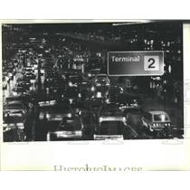 1983 Press Photo Traffic Jam O'Hare
