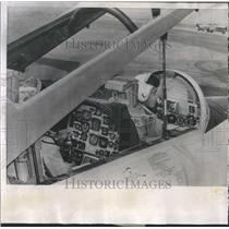 1957 Press Photo Instrument Panel Navy T2V-1 Jet