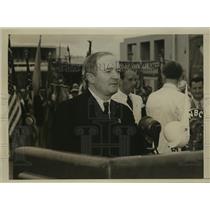 1939 Press Photo New York Gustav Moller speaks at Worlds Fair NYC - neny06116