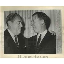1959 Press Photo Roy Hamey Asst.Generan Manager of N.Y Yankees and John Quinn