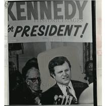1972 Press Photo Senator Edward Kennedy Endorsed for Presidential Nomination