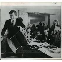 1972 Press Photo Senator Edward Kennedy in Bonn, Germany Press Conference