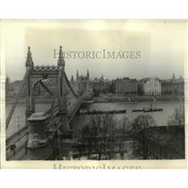 1935 Press Photo Elizabeth Bridge, Budapest, Hungary - ftx01412
