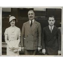 1932 Press Photo Argentinian Olympian Representatives Arrive in LA - nef38637