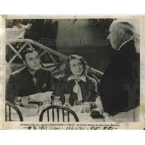 1939 Press Photo Actors Charles Boyer, Michele Morgan in "Orage" Movie