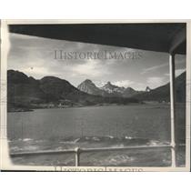 1940 Press Photo Lofoten Islands West Fjord, Norway Where British Landed