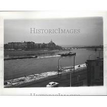 1967 Press Photo Elbe, Dresden, East Germany River Traffic - ftx02132