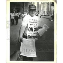 1985 Press Photo Mr Al La Vine printer strike info road
