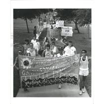 1987 Press Photo Participants Peters burg Women March