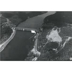 1971 Press Photo Alabama-Aerial view of existing John H. Bankhead Lock and Dam