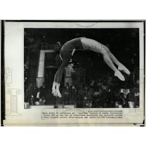 1973 Press Photo Soviet Gymnast Doing Back Somersault - RRW01643