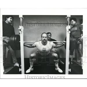 1987 Press Photo Power Lifting Team from Blacks Health World - cvb35545
