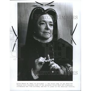 1970 Press Photo Scotland Actress Helen Hayes Mary - RRW33411