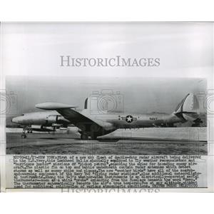 1955 Press Photo Lockheed V-3 radar aircraft delivered to United States Navy