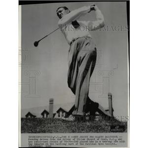 1936 Press Photo Victor J Ghezzi Golfer Ray Mangrum - RRQ03257