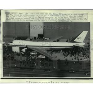 1968 Press Photo The Boeing Company's new $20 million superjet, the 747