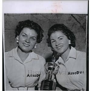 1956 Press Photo Frances Bera wins all woman transcontinental air race