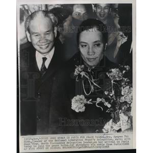 1968 Press Photo .Nguyen Thi Binh and Xuan Thuy of Vietnam at Paris peace talks