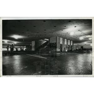 1968 Press Photo Baggage claim area at Houston Int. Airport during construction