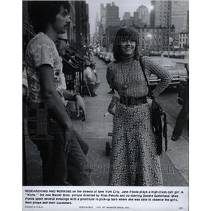 1971 Press Photo Jane Fonda Klute Film Alan Pakula - RRW18479