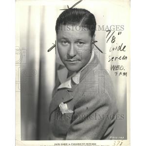 1934 Press Photo Jack Oakie Actor Paramount Pictures - RRW36395
