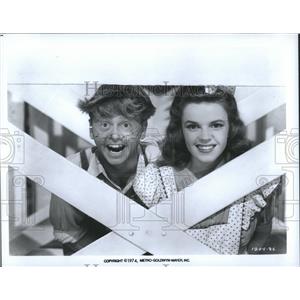 1974 Press Photo Copy Jackie Cooper And Judy Garland