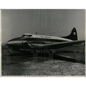 1959 Press Photo Passenger Airplane Tag Airline Detroit - RRW63447