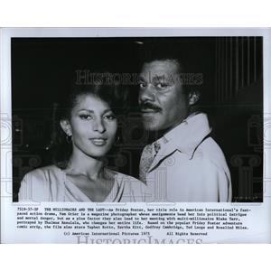 1975 Press Photo Actors Pam Grier And Thalmus Rasulala - RRW00783