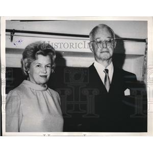 1967 Press Photo Carol C. Laise, Ambassador to Nepal, Ellsworth Bunker