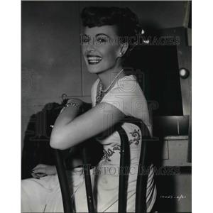 1958 Press Photo Frances Gifford, star in Bing Crosby film Riding High