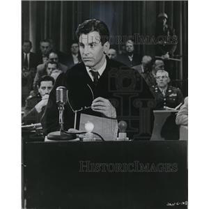 1962 Press Photo Maxmilian Schell in Judgment a Nuremberg