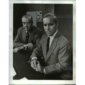 1969 Press Photo Howard K Smith & Frank Reynolds of ABC Evening News