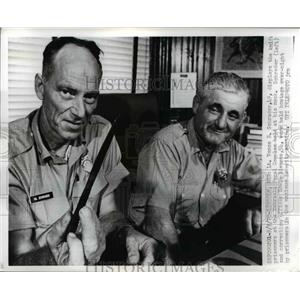 1970 Press Photo Lt. Vance B. Schrader, Edwin Siemens, Nebraska Prison Guards