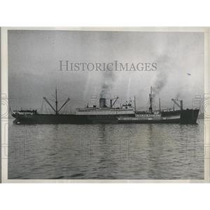1937 Press Photo American linership City of Hamburg reported sunken
