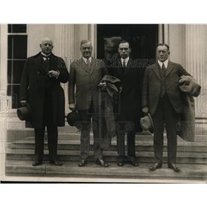 1921 Press Photo Harvey Lindley, Fred Upham, Bostiue Sullivan, Albert Lindley