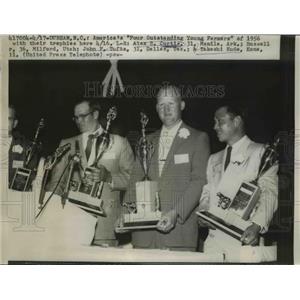 1937 Press Photo America's Four Outstanding Young Farmers of 1956 - nee69355