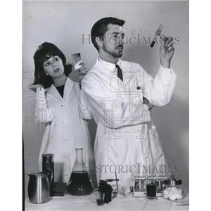 1960 Press Photo Patrick O'Neil Phyllis Newman in Diagnosis Unknown