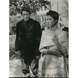 1961 Press Photo Gregory Peck & Gia Scala in Guns Of Navarone