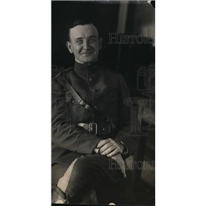 1918 Press Photo US military man CC Lyon in dress uniform
