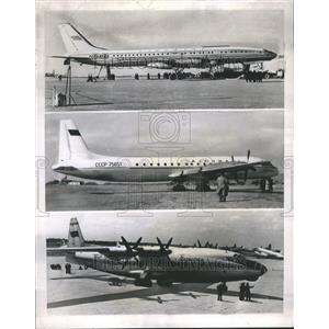 1958 Press Photo Airplanes